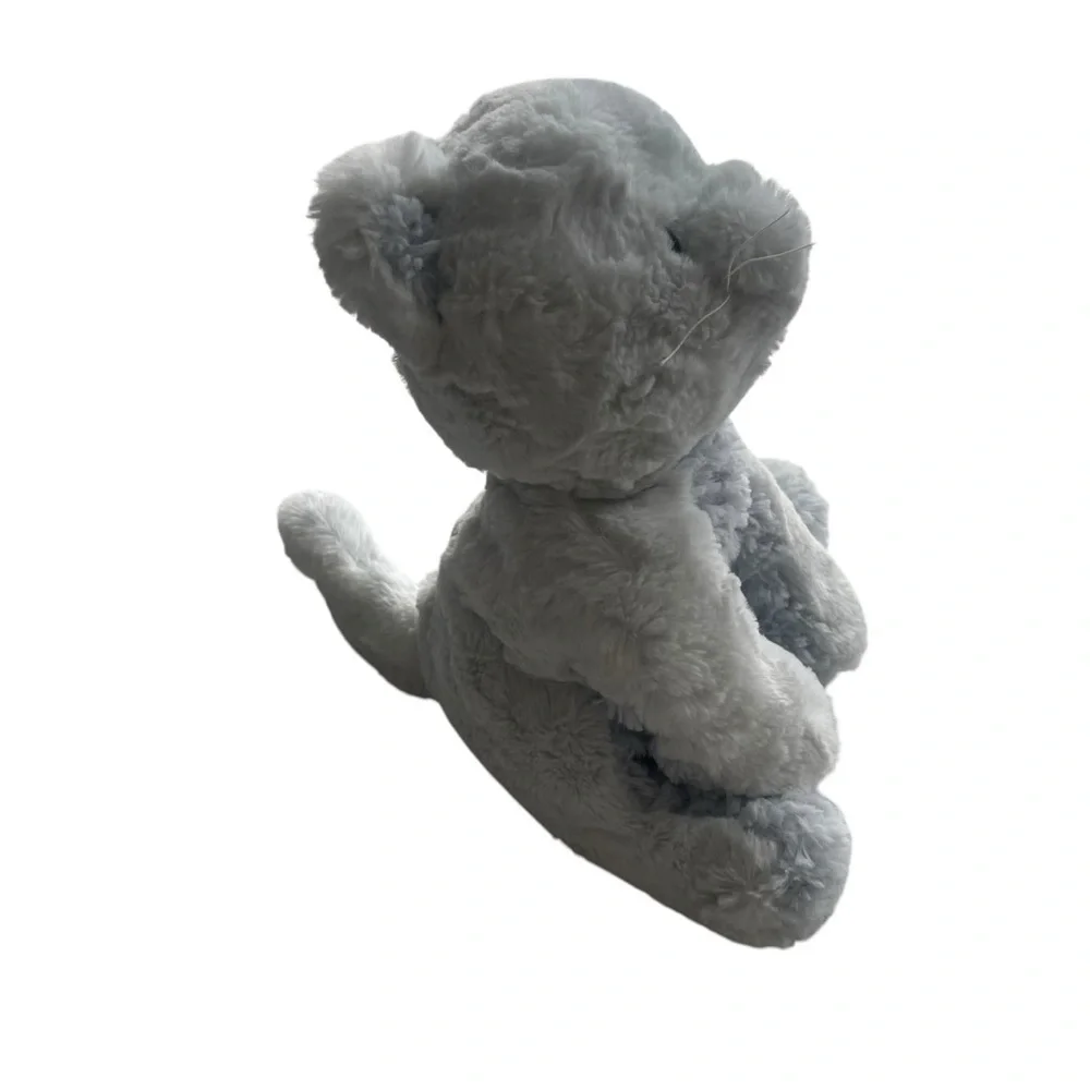 Gund Cozys Cat 11” Plush White Kitten Kitty Floppy Soft Lovey Doll 6058951 Blue